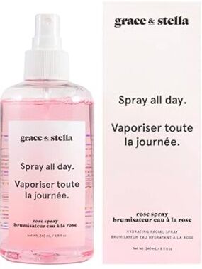 grace & stella Rose Water Facial Spray - Light Pink